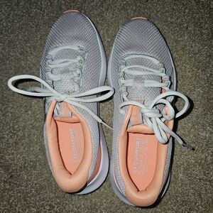 Under Armour Women's Gray and Peach Athletic Shoes